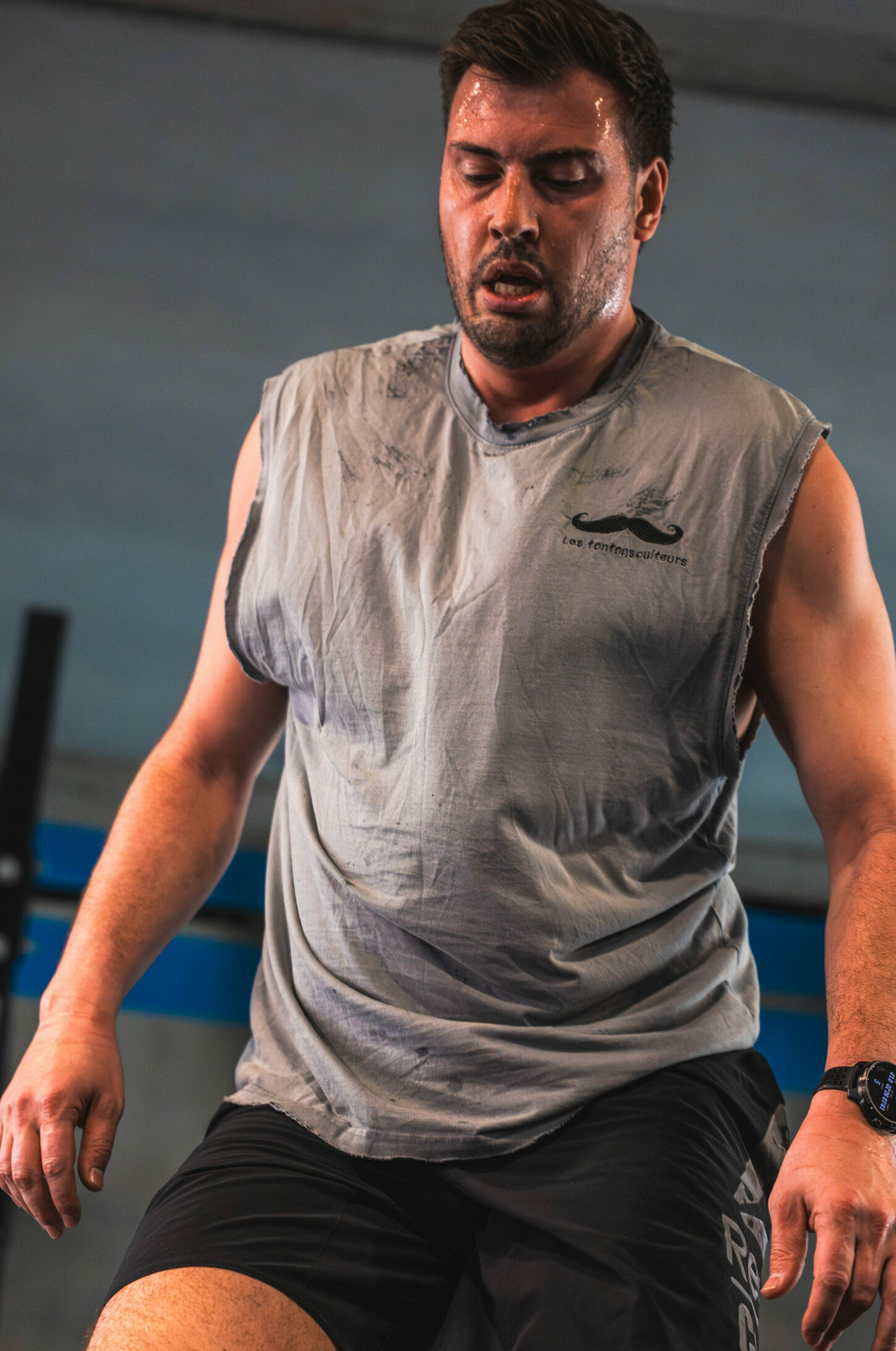 Athlete en plein WOD a CrossFit Alea